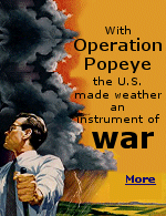 On March 20, 1967, the operational phase of Popeye began. Pilots and their crew would soar over select regions of Vietnam with a canister of silver or lead iodide, which were, by the 1960s, considered two of the primary sources of water condensation nuclei. The plane crew would ignite the canisters and release particle-rich smoke into an existing storm. If all went well, the jolt of artificial nuclei would reverberate through the system, forcibly spurring additional precipitation.